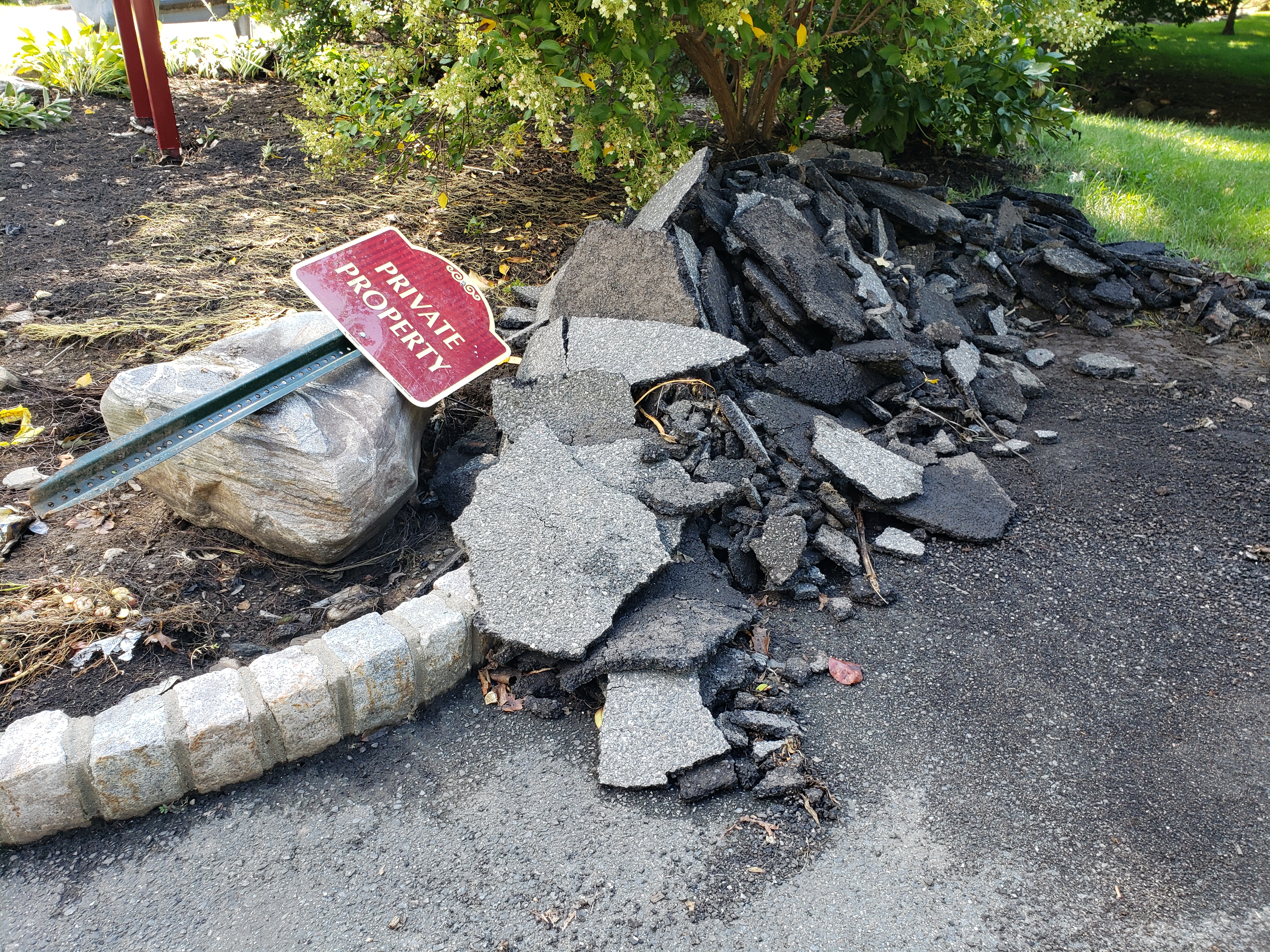 More ripped up pavement