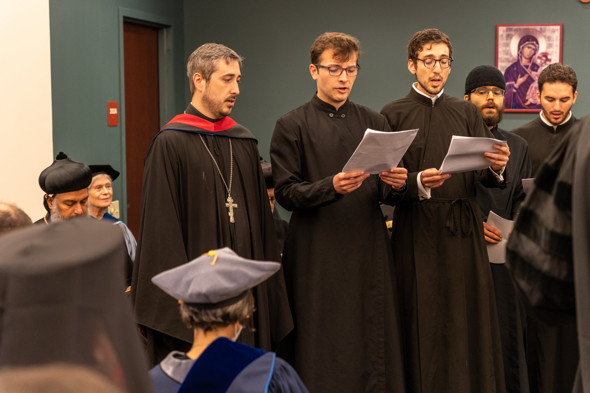 Choral performance during commencement