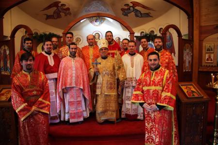 Bishop Thomas with SVOTS Antiochian priests