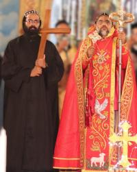 Fr Basil Paul at his tonsuring