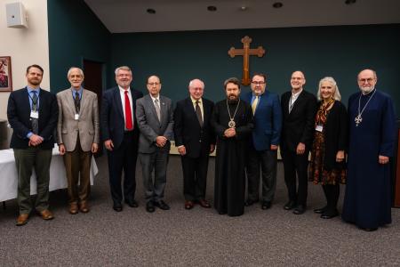 Event lecturers with Met. Hilarion and Fr. Chad